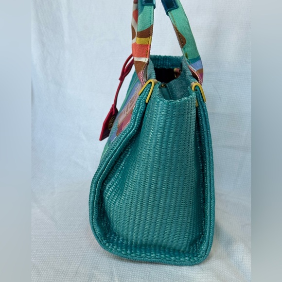 Kurt Geiger Multicolor Woven Tote and Crossbody NWT - Picture 5 of 13